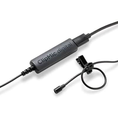 Apogee Electronics ClipMic digital 2 Lavalier Microphone Bundle with Auray Fuzzy Windbuster and Tie/Lapel Clips (3-Pack) image 3