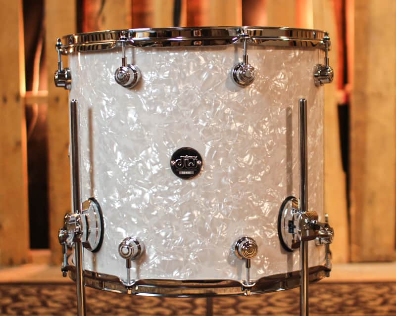 DW Performance White Marine Pearl Floor Tom - 14x16 image 1