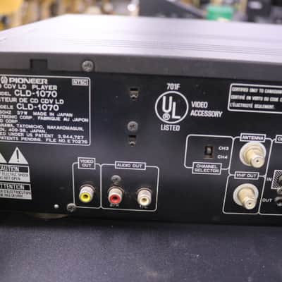 Pioneer CLD-1070 LaserDisc Player 1989 - Black image 5