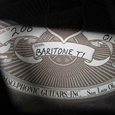 National Style 1 Baritone Tricone Style 1 Brass with custom non-slotted peghead imagen 7