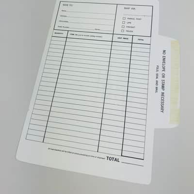 Gibson Business Reply Order Form 1975 image 2