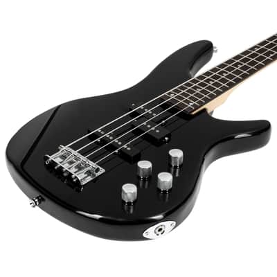 Glarry GIB 4 String Full Size Electric Bass Guitar SS pickups and Amp Kit - Black image 5