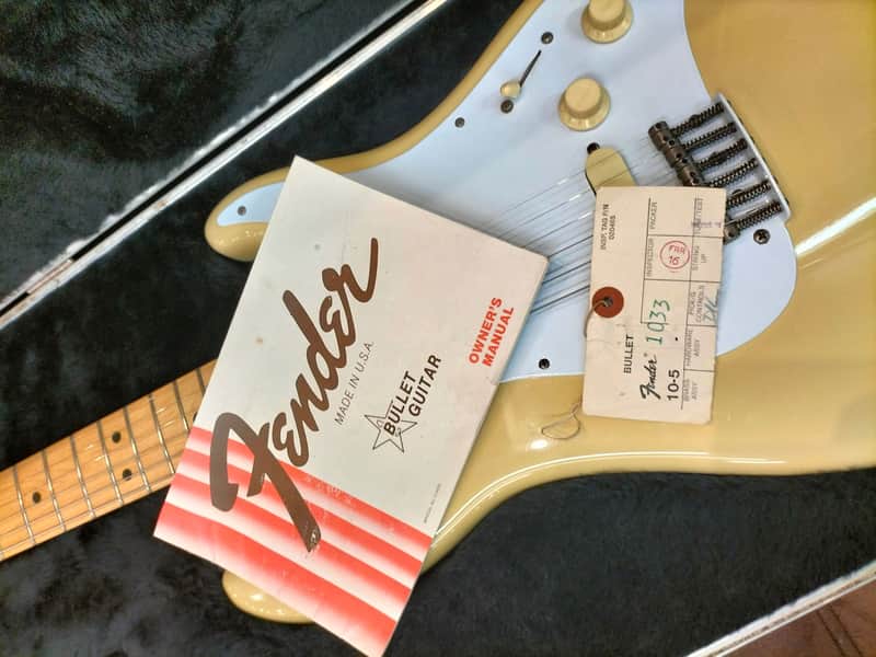 Fender Bullet Guitar USA Blonde Vintage 1983 | Reverb