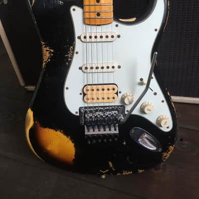Fender Stratocaster Black over Sunburst Customshop image 1