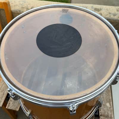 Ludwig Marching Snare / Tenor Drum 15x11” Blue Olive Badge 1970’s - Gold Sparkle image 6