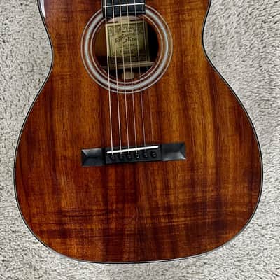 Recording King RP2-729-C All Solid Koa OO Size Cutaway Acoustic Guitar with case image 6