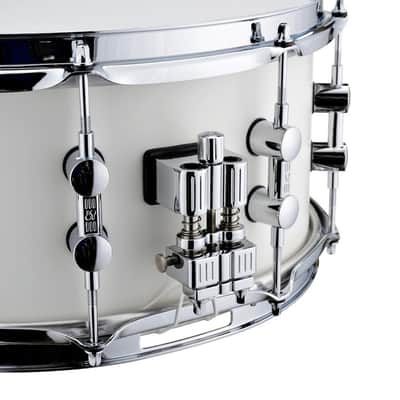 Sonor SQ1 14 In. x 6.5 In. Snare Drum - Satin Pure White (SQ1-1465-SDW-SPW) image 6