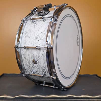 CZ Customs Snare Drum - White Shatter  14x6.5" image 7