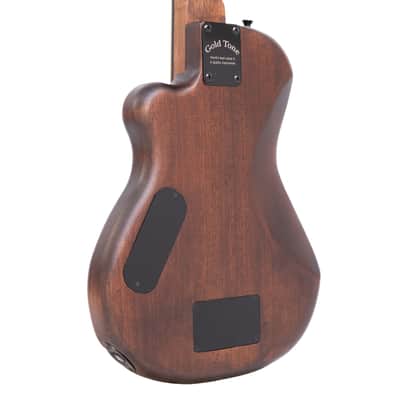Gold Tone ME-Bass/L Mahogany Top 23-Inch Scale Solid Body Microbass with Padded Gig Bag For Left Handed Players image 2