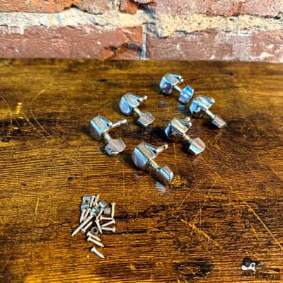 MIJ 6 in Line 11/32 Tuners (1970s -Chrome) image 1