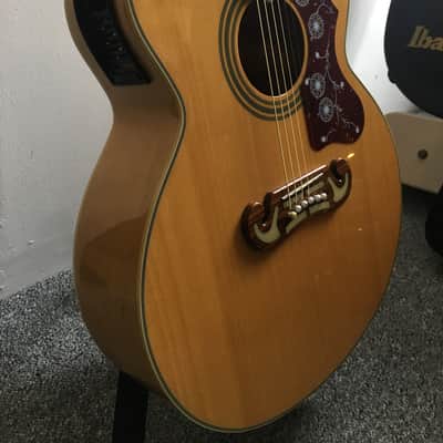 Epiphone EJ-200ce Made in Korea 1999 Natural Jumbo Acoustic Guitar image 3