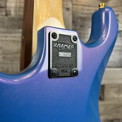 Kramer Richie Sambora Signature Jersey Star Rare Blue Finish Made in USA 1987 w/OHSC image 8