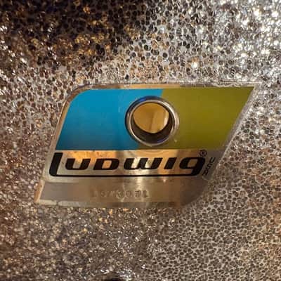 Ludwig Concert Tom Set early 70's - Silver Sparkle Clear Maple interiors image 6