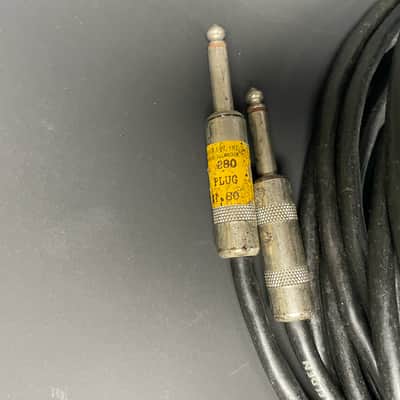 Vintage Whirlwind / Belden Instrument Cable w/ Straight & Right-Angle Switchcraft Plugs – 22 ft Stereo to Left/Right 1/4” image 3