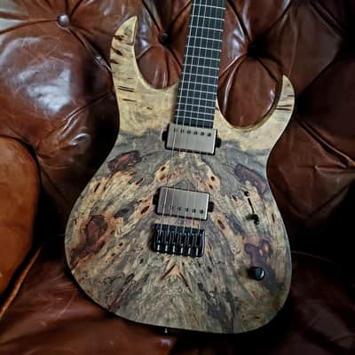 Mayones Duvell Elite 6 2026 Buckeye Burl Master Grade Top Black Limba Body Wenge Neck Ebony Fretboard 16" image 4