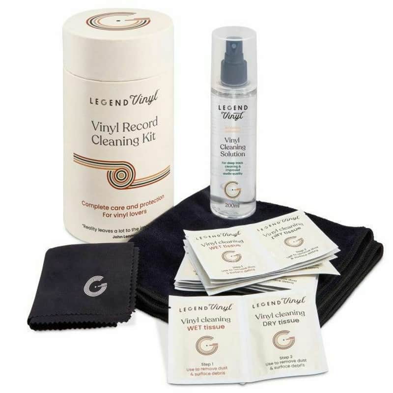 Legend Vinyl Vinyl Vinyl Record Cleaner Kit With Fluid, Cloth ...