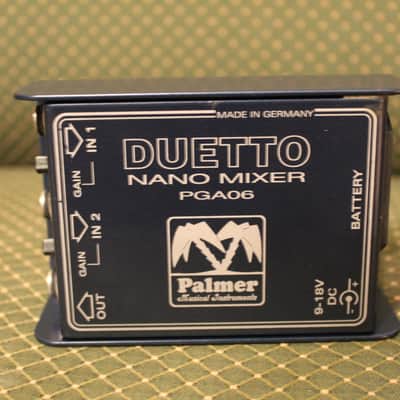 Palmer DUETTO Nano Mixer for Guitars and Line Signals image 4
