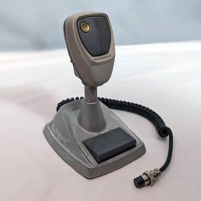 Vintage Motorola TU532A Desk Microphone w/ Stand image 1