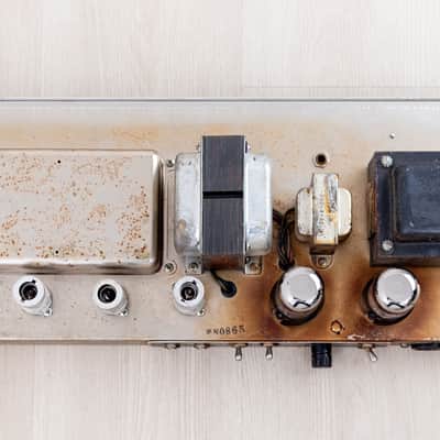 1965 Fender Bassman Black Panel AA165 Pre-CBS Vintage Tube Amp Head & 2x12 Cab w/ Oxford 12T6, FEIC image 16