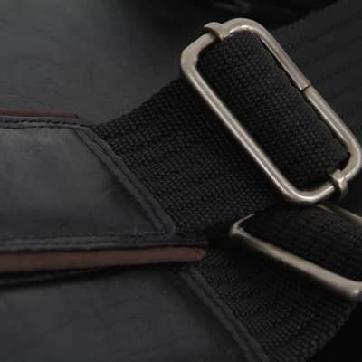 Harvest Fine Leather Black Buffalo Nappa Electric Bass Guitar Gig Bag image 9