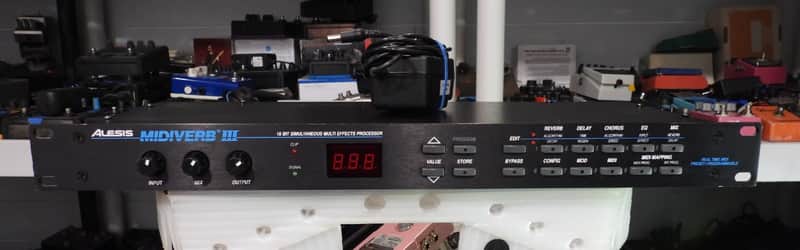 Alesis Midiverb III 3 16-Bit Multi Effects Processor Rack Reverb w/Adapter image 1