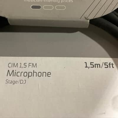 Cordial CIM 1,5 FM Essentials' 5ft Microphone Cable 'Male XLR to Female XLR' image 3