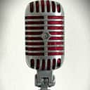 Vintage 1960's Shure 55SW Dynamic Microphone, orig guts working, stand-cable inc