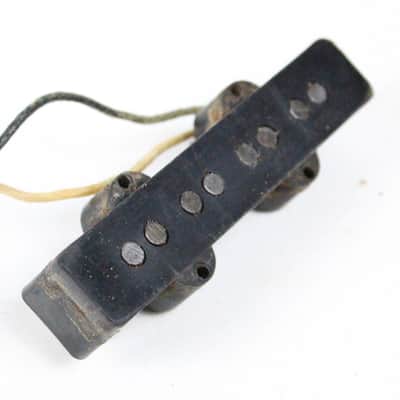 1965 Vintage Fender Jazz Bass NECK Pickup Rewound L-Series Grey Bottom USA 1960s Pre-CBS image 2