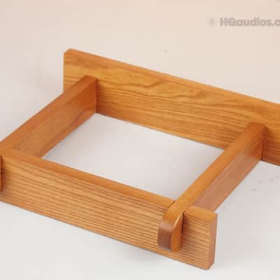 Natural Oak Wood Speaker Stands (Pair)– for 12" Vintage Speakers-10 year WRT image 4