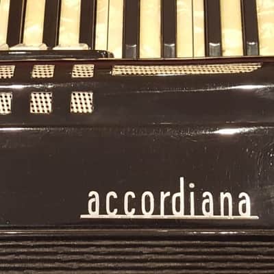 excelsior ACCORDIANA ACCORDION #608  1950's black image 3