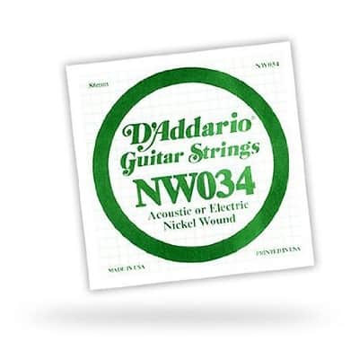 D'Addario Single .034 XL Nickel Wound String image 2