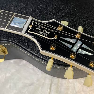 NEW ! Gibson Custom Shop Historic '54 Les Paul Custom Reissue Dealer Select - P-90's Staple Pick-Up - TV White - VOS - Authorized Dealer - Only 8.9 lbs - G07004 image 6