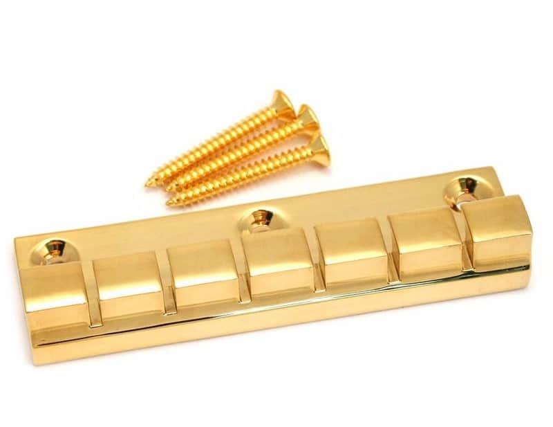 ATP-6-G Gold Finish Brass 6-string Anchor Sytle Tailpiece for Flat Top Guitars image 1