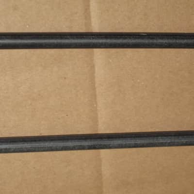 one pair new old stock Gambal Manufacturing GPHR1 (UG13GPHR1) Percussive Keyboard Mallets (for xylophones and glockenspiels) 1 & 1/8" Brown Medium Nylon Flat Ball (oval) Heads with Black Synthetic Shafts (with original packaging) from 1990s to early 2000s image 9