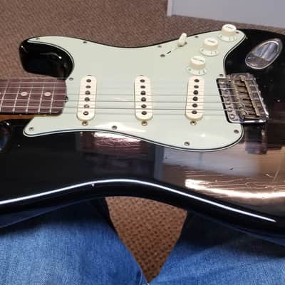 used 2022 Fender Custom Shop Willcutt True '62 Reissue Stratocaster Journeyman Relic in Black, Excellent Condition with OHSC & Paperwork! image 11