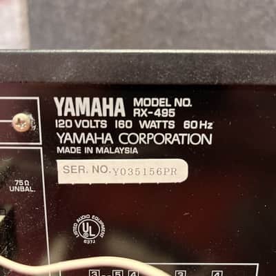 Yamaha RX V495 5.1 Channel 300 Watt Receiver Tested Works image 4