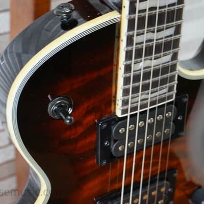 ESP LTD EC-1000 Evertune QM - Dark Brown Sunburst image 3