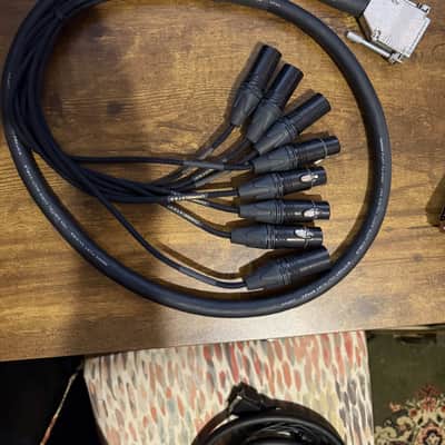Mogami Gold AES-TD-DB25-XLR-15 DB-25 to Quad XLR Male and Quad XLR Female Digital Audio Cable - 5' 2010s - Black image 3