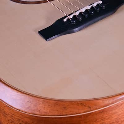Crafter MINO Mahogany Mini Travel Acoustic Guitar Arm Bevel Slotted Headstock image 5