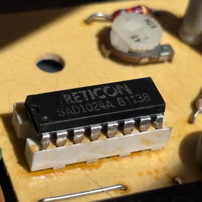 Impossibly Clean Electro-Harmonix Deluxe Electric Mistress V1 with original Box, paperwork and Reticon SAD1024A chip!!! image 7