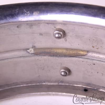 *Ludwig 2-Piece Brass 14x5"Snare Drum Vintage 20s NOB All-Round Standard Pioneer image 12