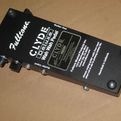 new old stock (2019) very near A+ Fulltone Clyde Deluxe, Black (orig Feet&Screws were switched to new Dunlop feet/screws)+ battery, strings, & copy of Owner's Manual (NO box, NO orig paperwork, NO sticker) image 16