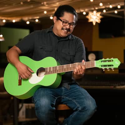 ORTEGA Gaucho Series 4/4 Konzertgitarre 6-String - Green Apple + Gigbag image 10