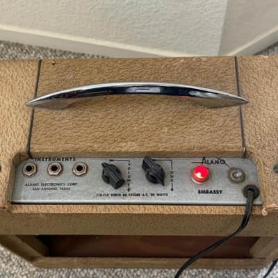 1950’s 1960’s Alamo Embassy 1x10 Combo Amp Guitar Amplifier Vintage Rare image 8