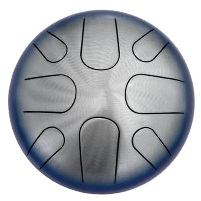 Pearl Awakening 8 Note Blue Burst Lacquer 10" Tongue Drum G Major Scale +Rubber Mallets | Hand Finger | NEW | Authorized Dealer image 3