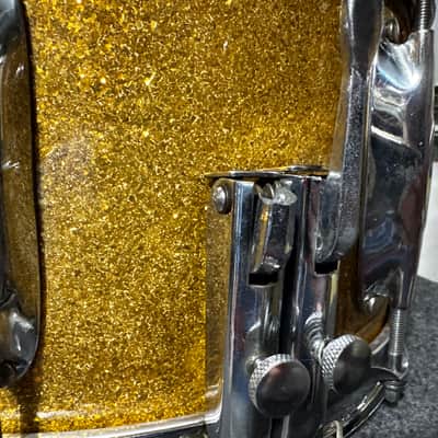 WFL Zephyr Lug Snare Drum In Gold Sparkle image 9