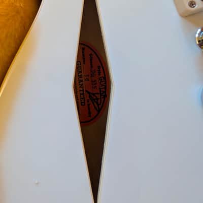 Gibson Custom Shop White Limo Dave Grohl DG-335 Alpine White SIGNED BY DAVE GROHL 50 PIECES WORLDWIDE RARE image 5