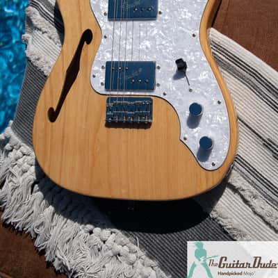 Fender TN-72 '72 Telecaster Thinline Reissue - Natural - Premium Ash Body - Made In Japan - Pro Set Up w Perfect Frets/Action/Intonation!! image 6