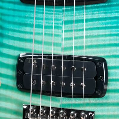PRS Private Stock Custom 24-08 Semi-Hollow Electric Guitar - Bahamian Blue Glow with Hardshell Case image 16