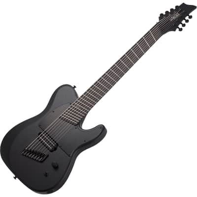 Schecter PT-8 MS Black Ops - Satin Black Open Pore (622) image 3